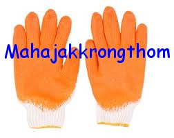 ถุงมือผ้า เคลือบยางพารา