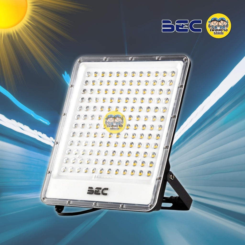 BEC ฟลัดไลท์ LED โซล่าเซลล์ รุ่น APOLLO 100w 200w 300w 400w 500w แสงขาว กันน้ำ IP65 โคมไฟ สปอร์ตไลท์