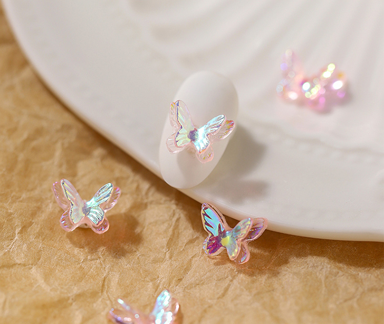 SKU-01036 ผีเสื้อ ขนาด 10.6*7.7 mm ( 5 อัน )