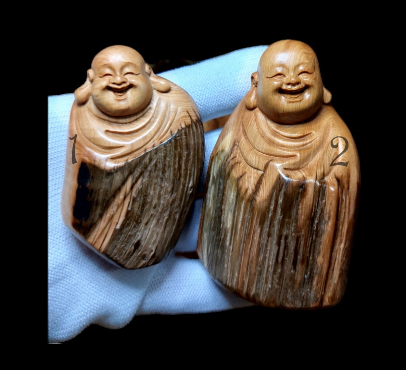 สังกัจจายน์ พระเมตไตรย พระยิ้ม เเทพเจ้าไฉ่ซิงเอี๊ย ไม้ทูจา ขนาดเล็ก