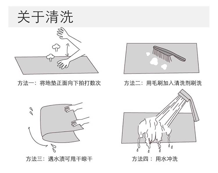 พรมเช็ดเท้าดักฝุ่น ลายน่ารัก