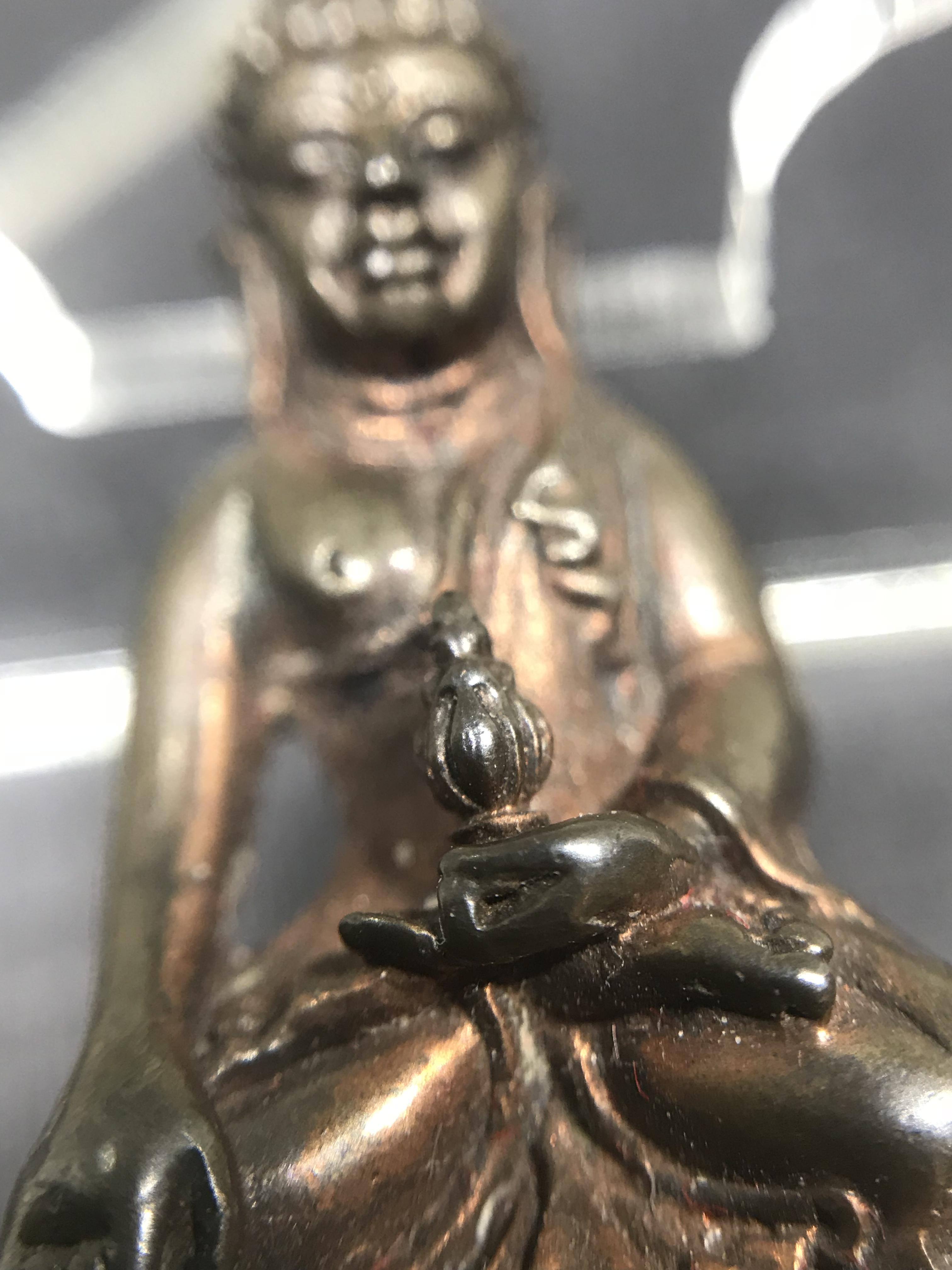 พระกริ่งธรรมราชา (กริ่งพระราชบิดา) วัดนางพญา ปี2514 เนื้อนวโลหะ(สุดยอดพิธีสุดยอดพุทธศิลป์)