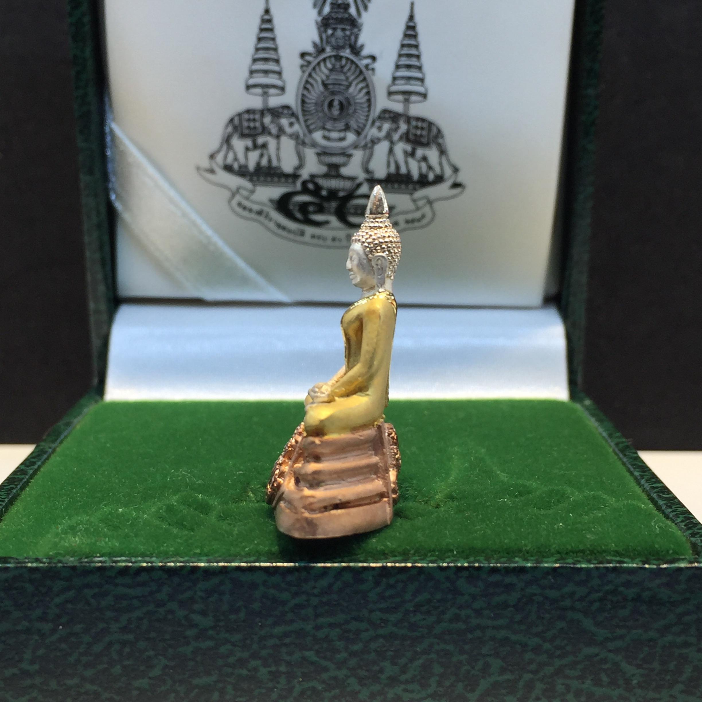 พระกริ่งพระพุทธโสธร ภ.ป.ร.ย้อนยุค เนื้อเงิน3Kบริสุทธิ์ 99% ปี2539