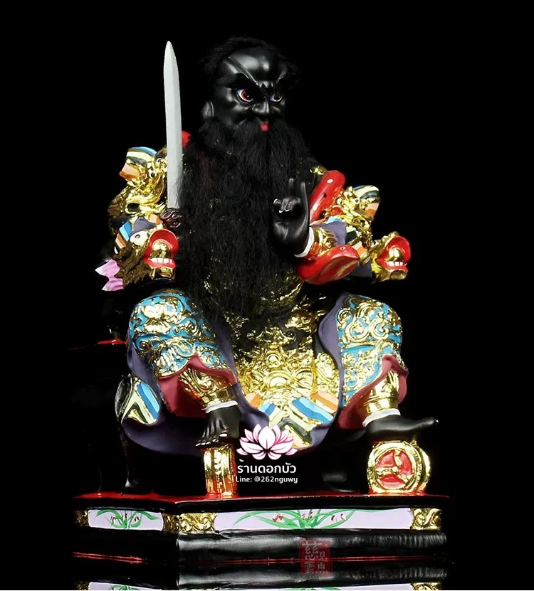 หวดจูเซ่งกุ๊น 3 พี่น้อง ฮวบจู่กง หรือ เตียวกงเสงกุ้น เชี่ยวกงเสงกุน (เขียว) และอั่งกงเสงกุ้น (แดง) ขนาด 16 นิ้ว