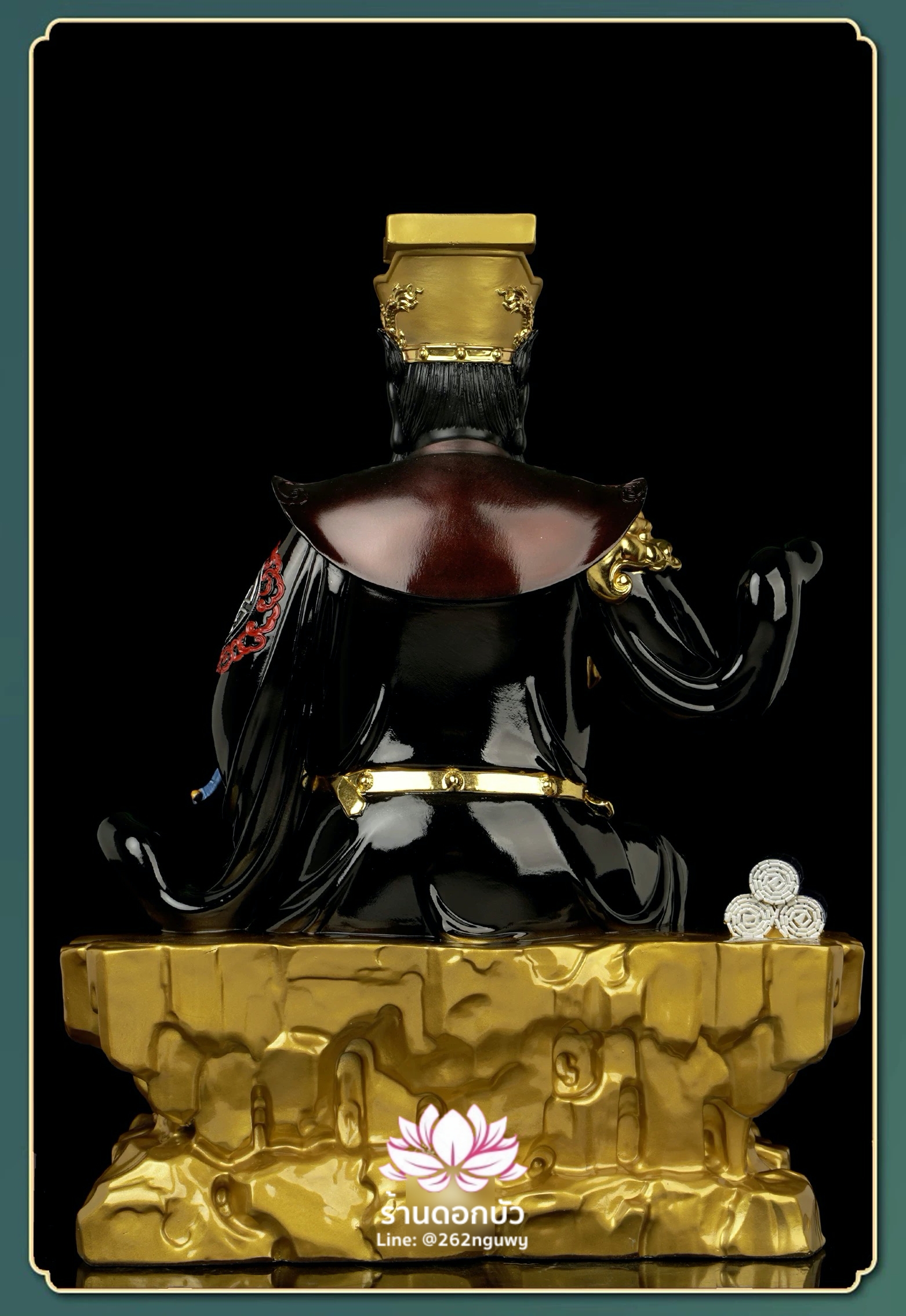 พญายมราช เหงี่ยมล่ออ๋อง หรือ เงี่ยมล่ออ๋อง ปางนั่งพร้อมบริวาร งานเรซิ่นคุณภาพสูง ขนาด 12/16/19/26 นิ้ว