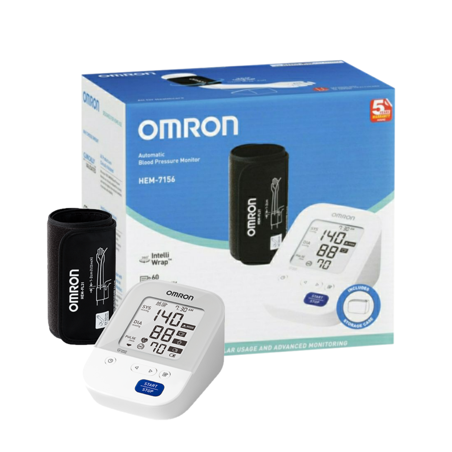 Omron HEM-7156-A เครื่องวัดความดัน.