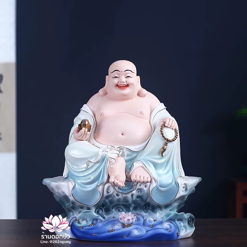 พระพุทธเจ้า (พระยูไล) พระโพธิสัตว์กวนอิม (กวนอิมผ่อสัก) พระกษิติครรภโพธิสัตว์ (ตี่จั่งอ๊วงผ่อสัก) และพระศรีอริยเมตไตรย (หมีเล่อฝอ) ขนาด 16 นิ้ว