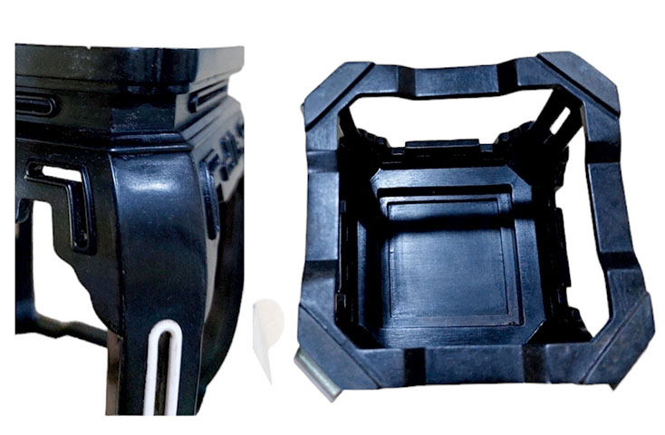 กี๋หรือฐานไม้(ทรงกลอง) ท๊อปจัตุรัส11cm