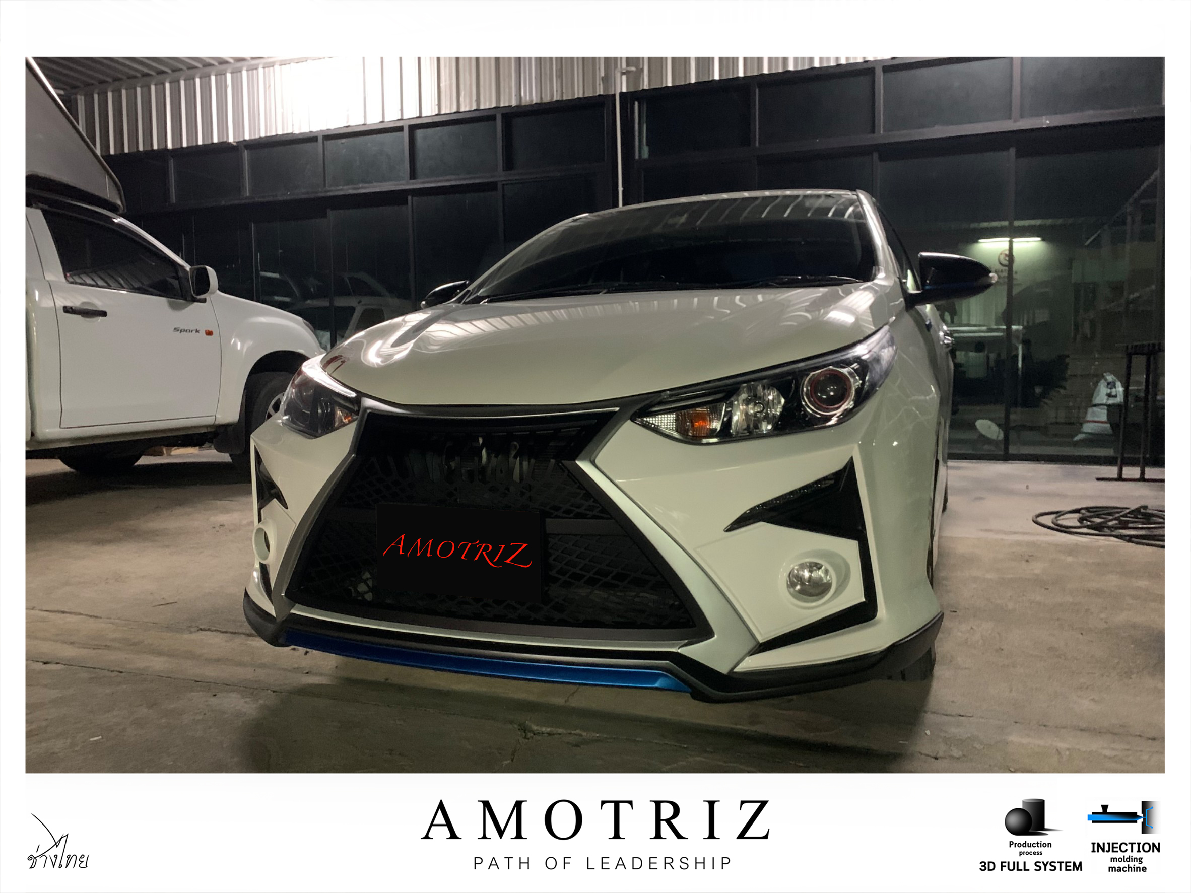 Toyota Yaris Ativ sedan & hatchback front bumper bodykits by Amotriz
