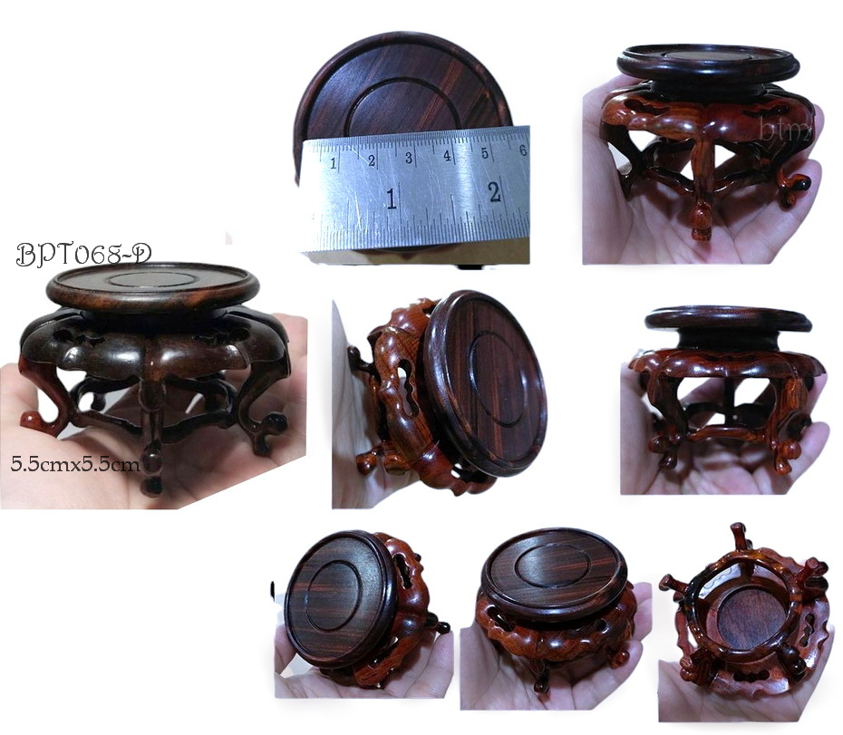กี๋หรือฐานไม้สไตล์จีนเล็กๆ-BPT068-