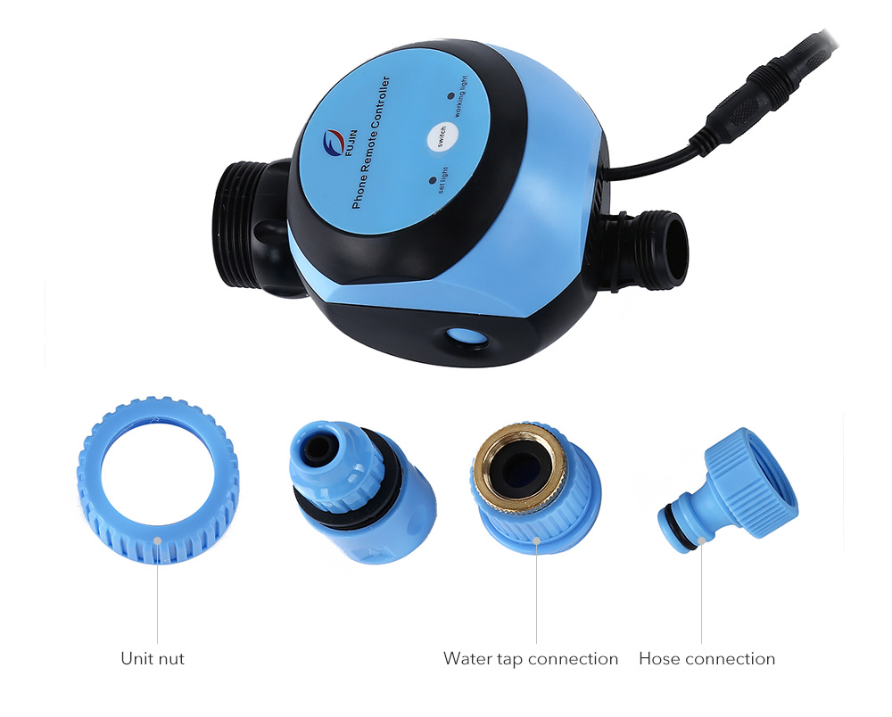 เครื่องตั้งเวลาเปิดปิดน้ำอัตโนมัติ รุ่น Wi-Fi โซลินอยวาล์ว ไฟฟ้า WTR-401