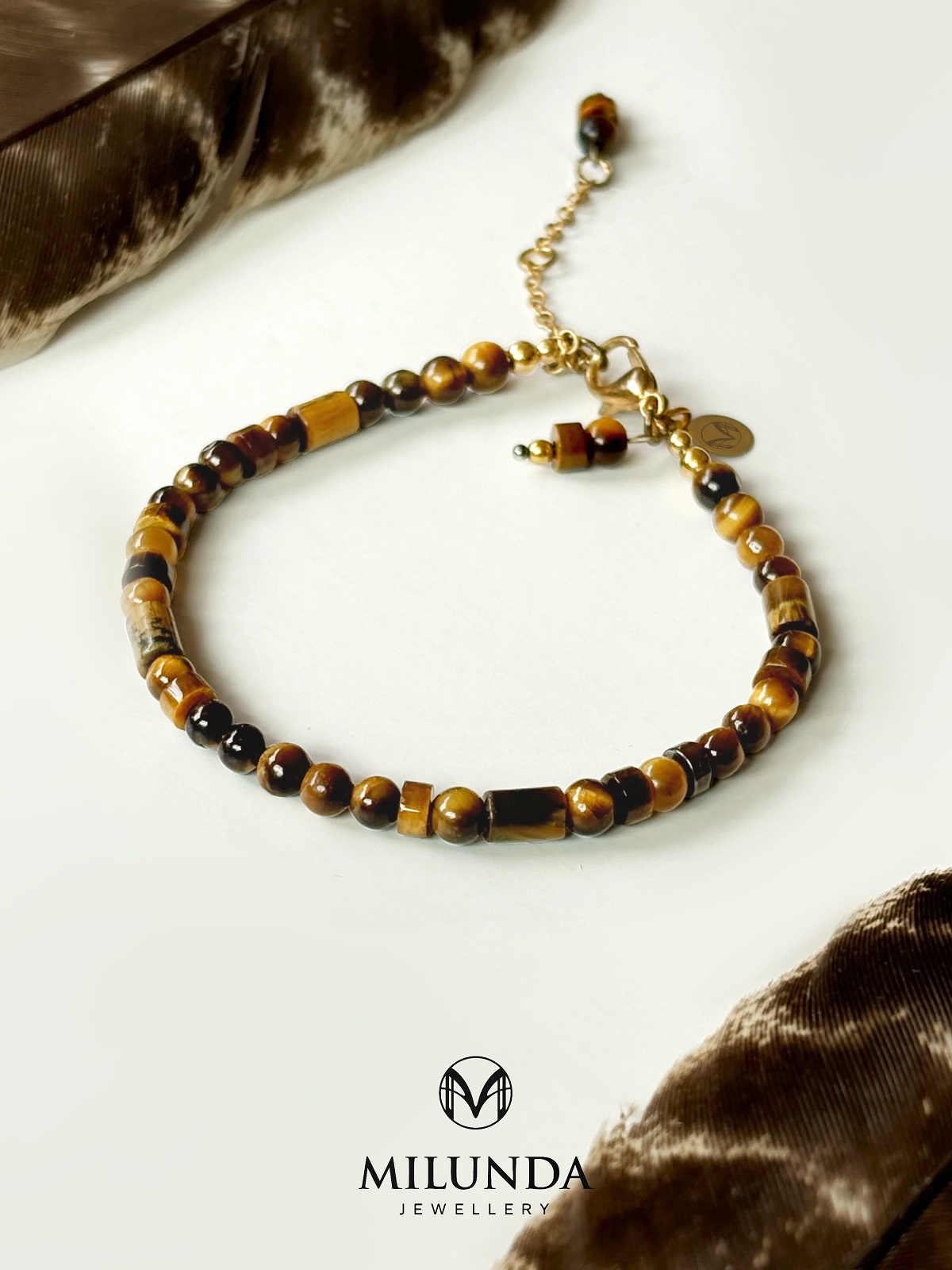 สร้อยข้อมือหินตาเสือ Minimal style