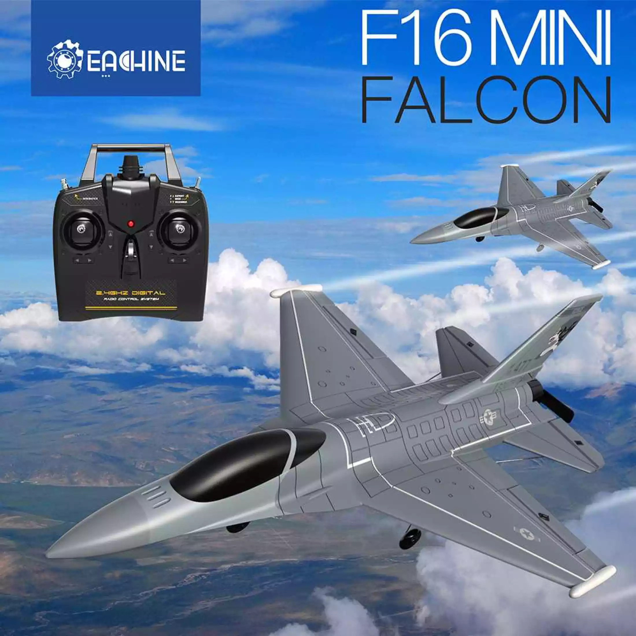 เครื่องบิน Mini F16 Falcon RC 365 mm. 4CH 2.4G (RTF)