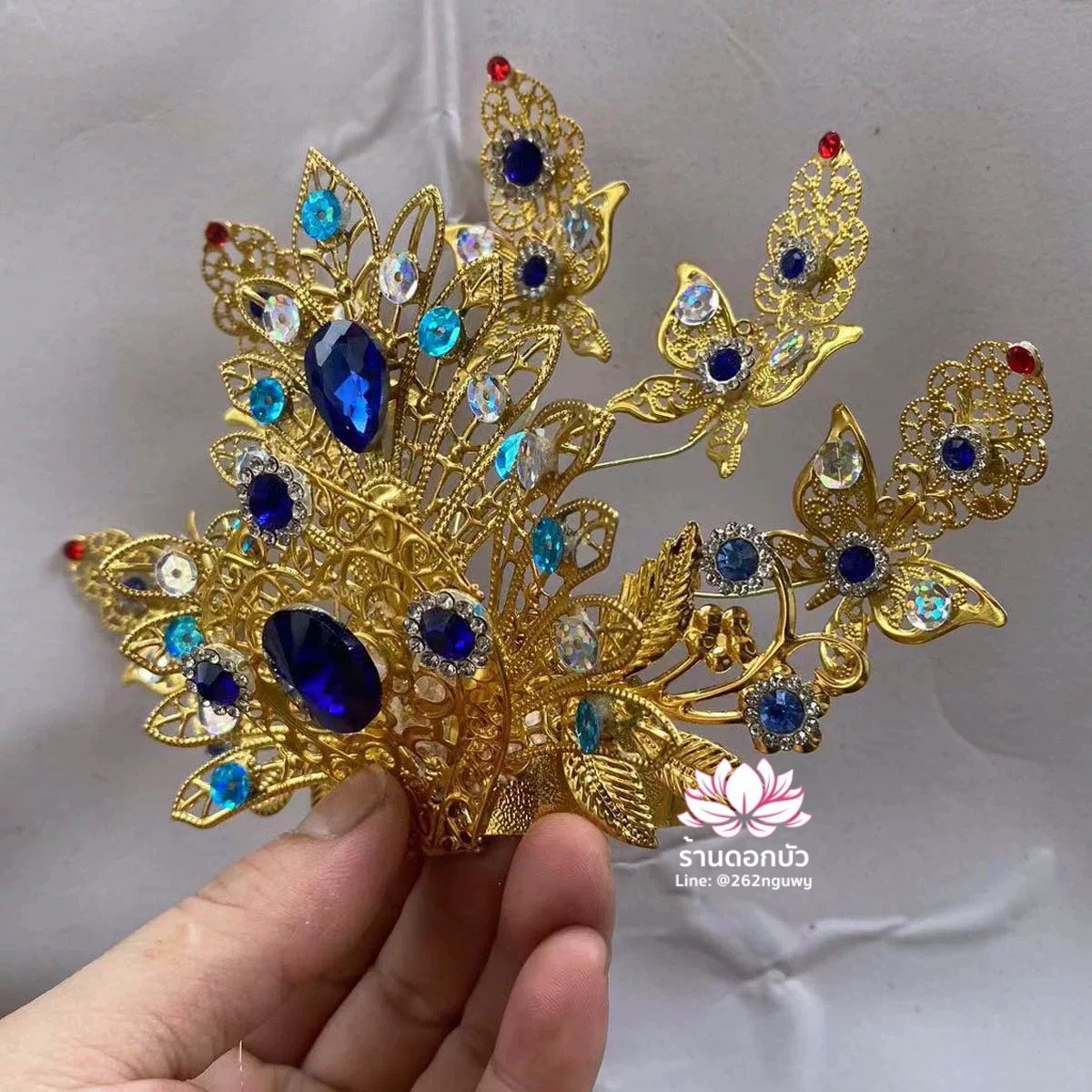 หมวกเทพเจ้าฝ่ายหญิง หมวกเทพนารี หมวกเทวนารี หมวกพระจีน หมวกกิมซิ้น หมวกเทพเจ้าจีน