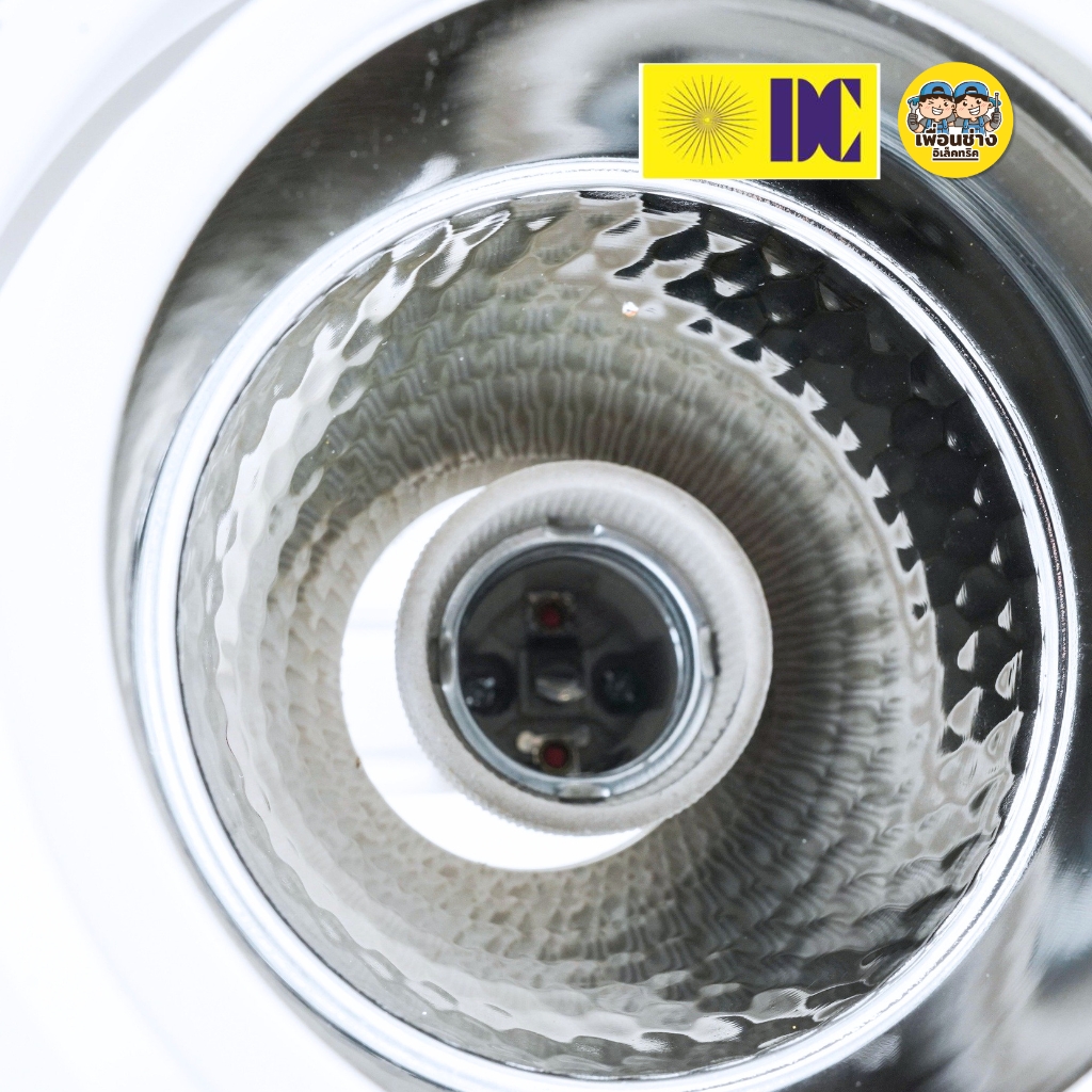 ยี่ห้อ DC รุ่น DL-160418 มีสีขาว/สีดำ โคมไฟดาวไลท์ โคมไฟดาวไลท์ฝังฝ้า โคมไฟ เฉพาะโคม ขั้วE27 โคมไฟดาวไลท์
