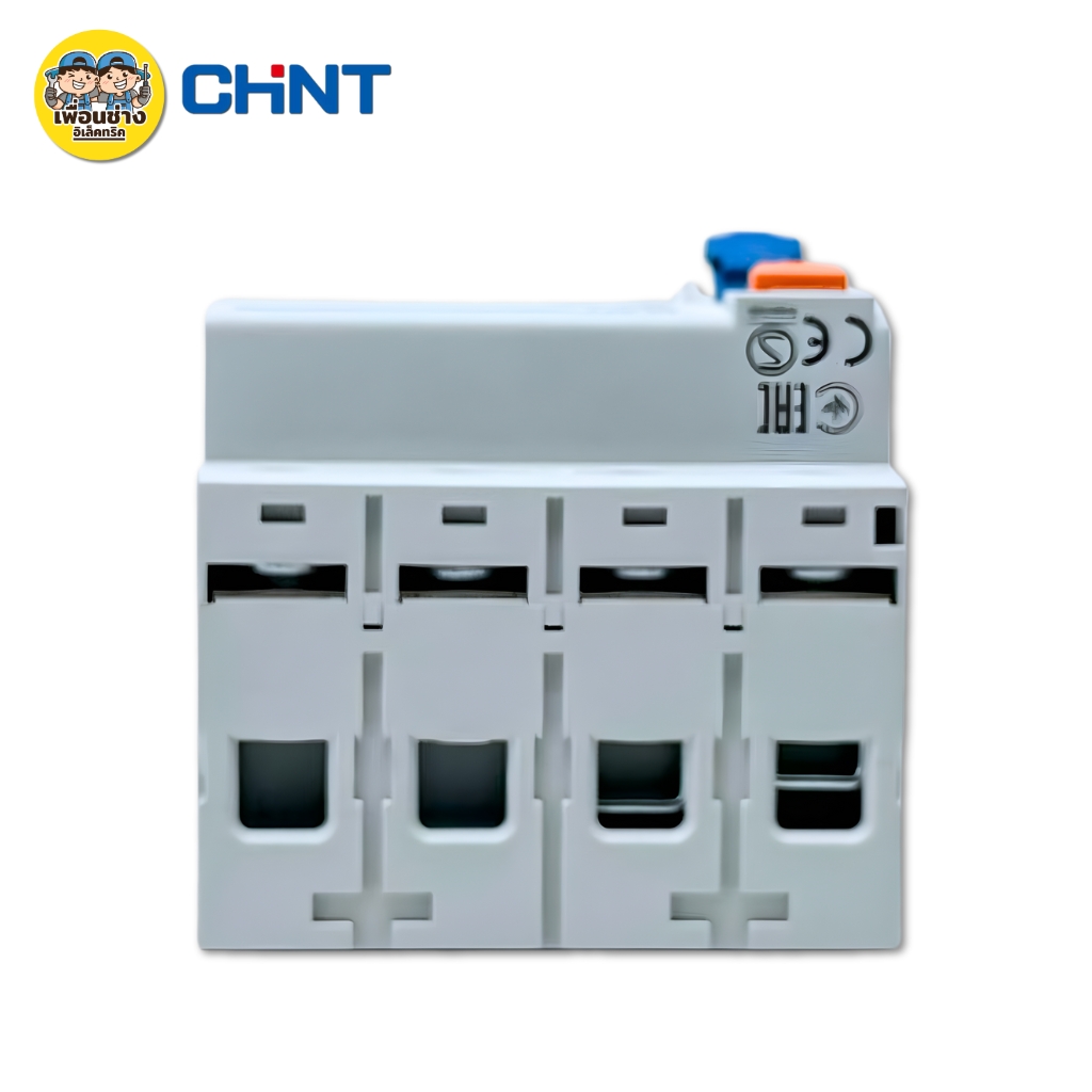 CHINT **รุ่น NL1-63 4P 40A** เซอร์กิตเบรกเกอร์กันดูด RCCB (Type A) 4P 40A 10kA 30mA ใช้กับ Ev Charger เบรกเกอร์ เครื่องชาร์จรถยนต์ไฟฟ้า
