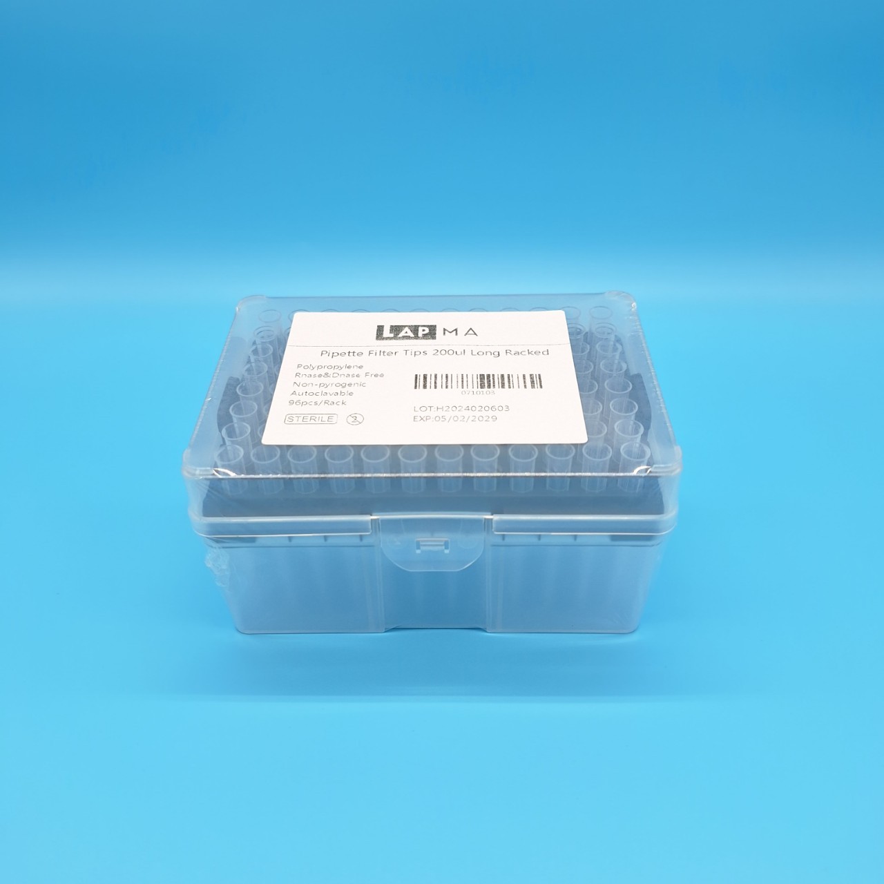 (ราคาต่อ96ชิ้น/Rack) Filter tip ทิปมีตัวกรองแบบยาวปราศจากเชื้อ ขนาด 10 ,20 ,50,100,200,300,1000,1250 ไมโครลิตร