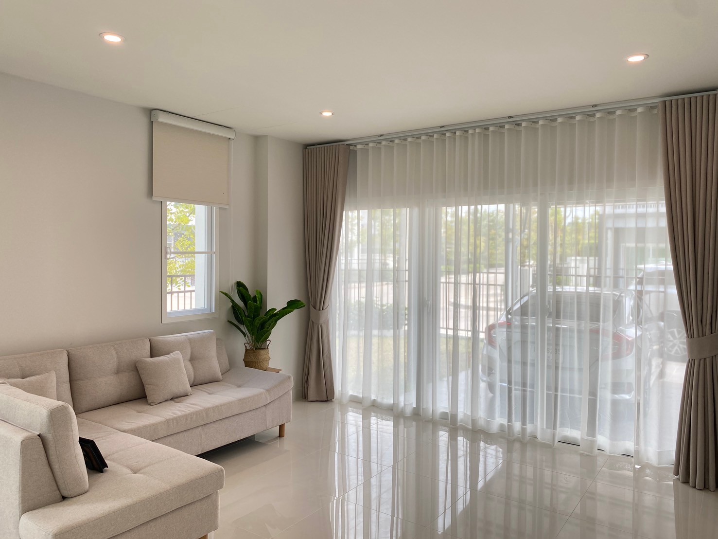 For Rent : Thalang, New Project Phase semi-detached house, 3 bedrooms 3 bathrooms