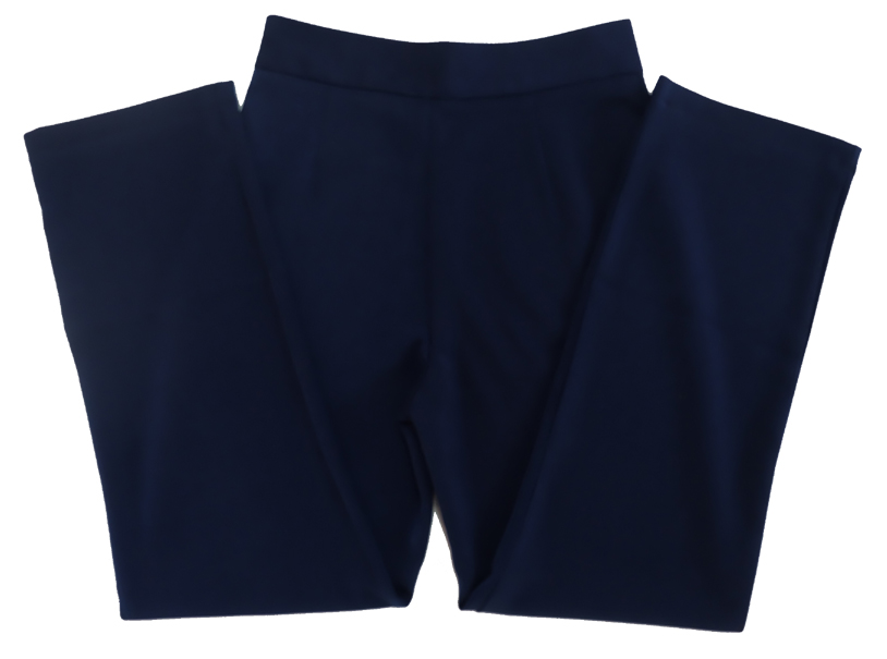 กางเกงขากระบอกเอวสูง ผ้าฮานาโกะ สีกรมท่า Size S M L XL สำเนา