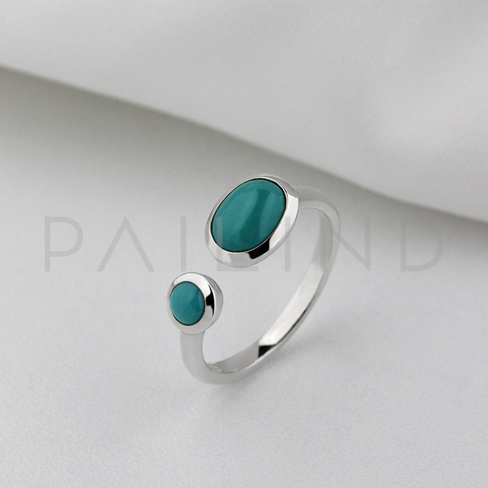 แหวนเงินดีไซน์ประดับ TURQUOISE