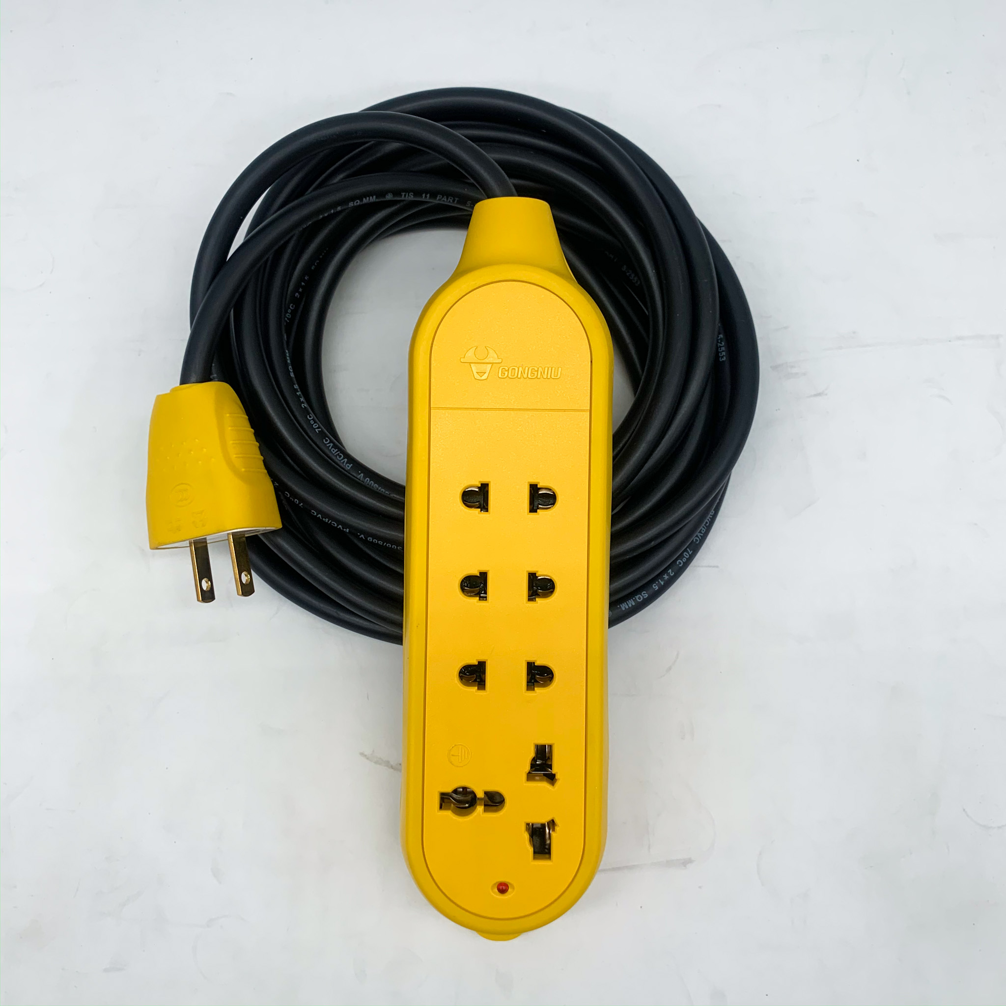 GONGNIU รางปลั๊กไฟ รุ่นตกไม่แตกพร้อมสาย ปลั๊กพ่วง ปลั๊กไฟ(ไม่มีสาย เฉพาะปลั๊ก)
