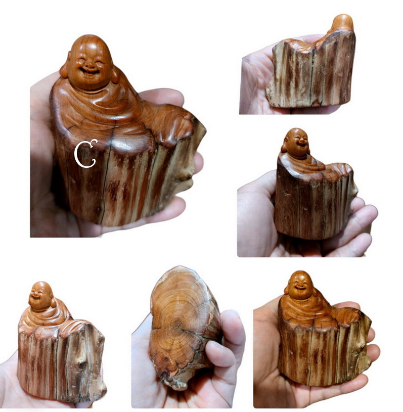 สังกัจจายน์ พระเมตไตรย พระยิ้ม ไม้ทูจา ขนาดเล็ก