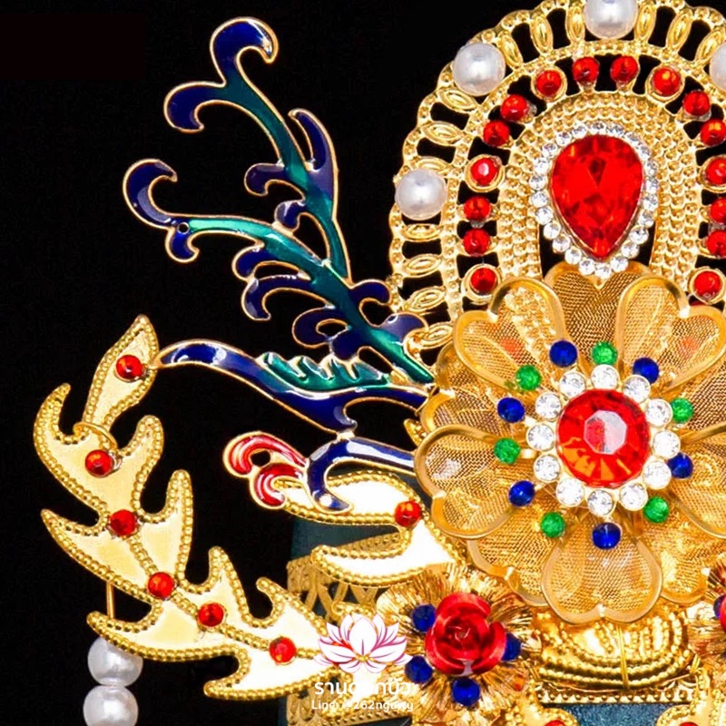 หมวกเทพเจ้าฝ่ายหญิง หมวกเทพนารี หมวกเทวนารี หมวกเจ้าแม่ หมวกพระหญิง หมวกกิมซิ้น หมวกพระจีน