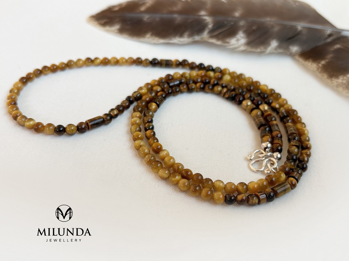 สร้อยคอห้อยพระ หินตาเสือ