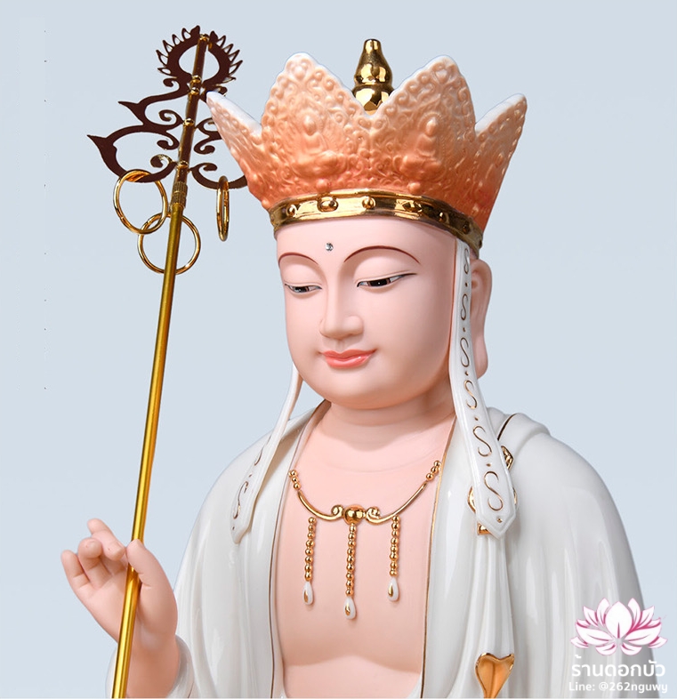 พระพุทธเจ้า (พระยูไล) พระโพธิสัตว์กวนอิม (กวนอิมผ่อสัก) พระกษิติครรภโพธิสัตว์ (ตี่จั่งอ๊วงผ่อสัก) และพระศรีอริยเมตไตรย (หมีเล่อฝอ) ขนาด 12/16/19 นิ้ว