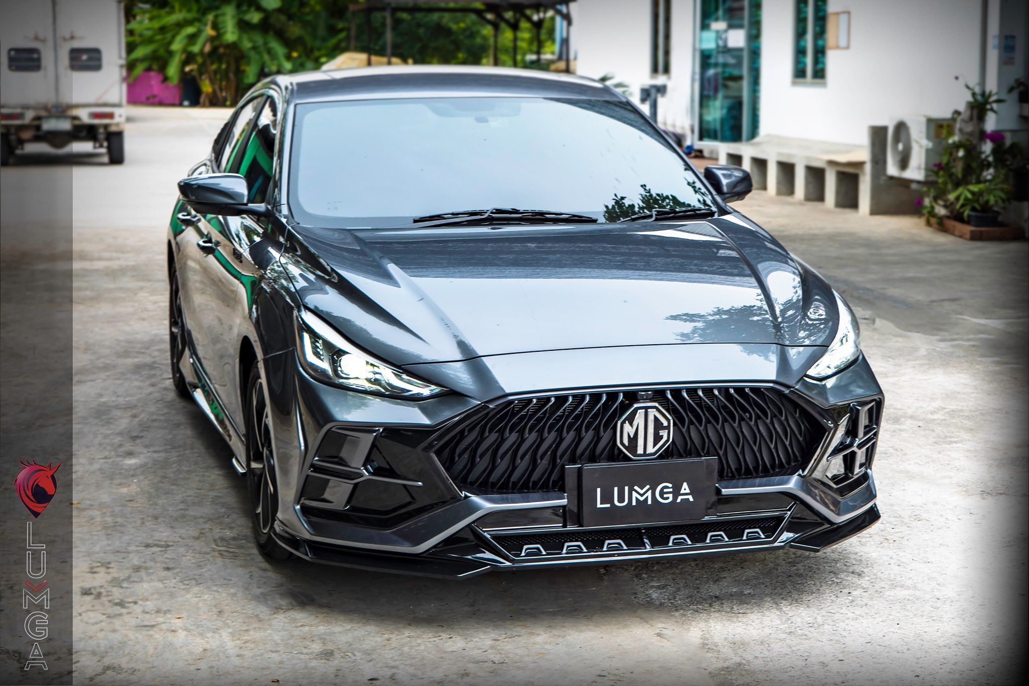 ชุดแต่งสเกิร์ตรอบคัน MG5 2022 Lumga bodykits (ลัมกา)