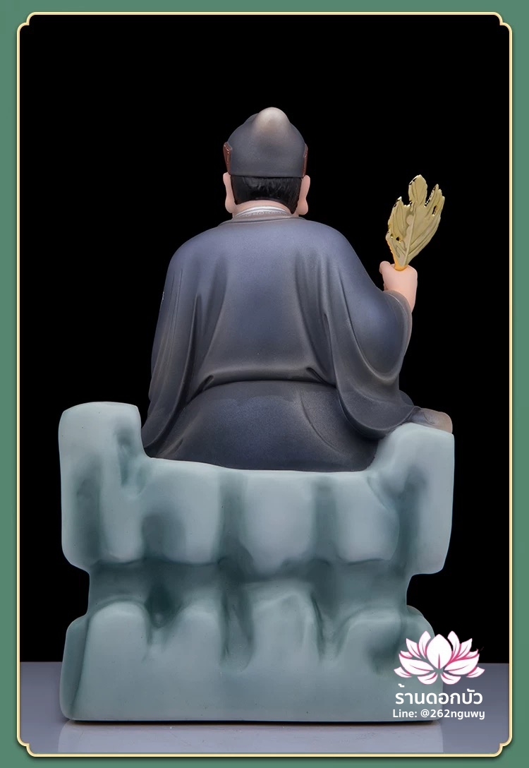 พระอรหันต์จี้กง เต้าจี้ฉานซือ งานหินอ่อนคุณภาพสูง ขนาด 12/16/19/26 นิ้ว