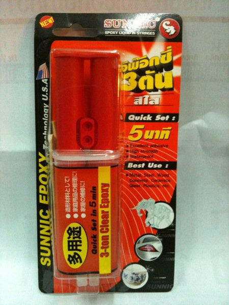 กาว Epoxy Clear Liquid 3 ตัน สีใส 5นาที
