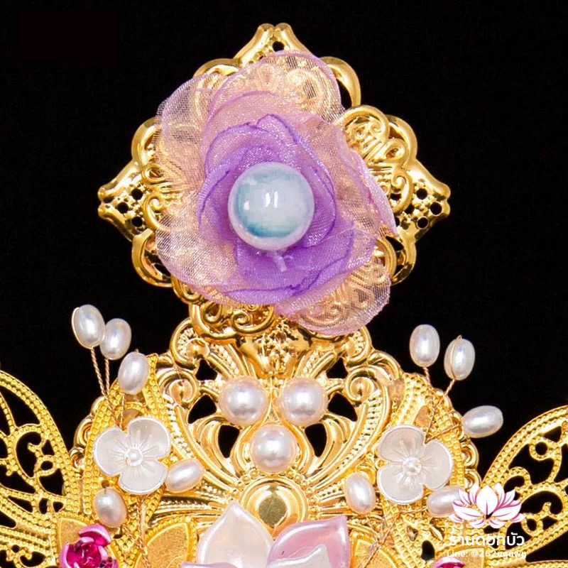 หมวกเทพเจ้าฝ่ายหญิง หมวกเทพนารี หมวกเทวนารี หมวกเจ้าแม่ หมวกพระหญิง หมวกกิมซิ้น หมวกพระจีน