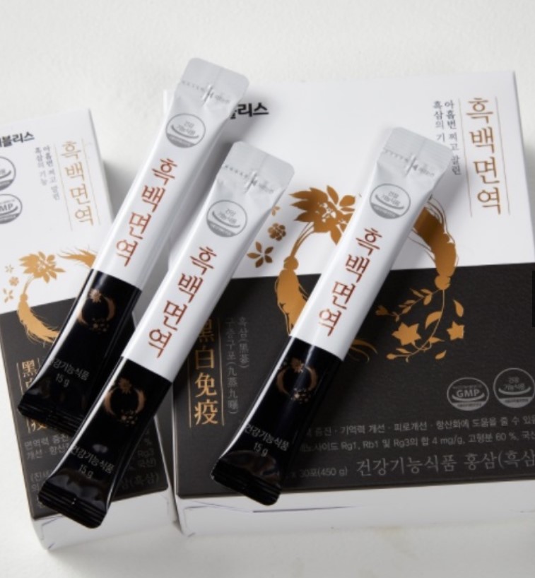 Heblis Black & White Immunity เครื่องดื่มโสมบำรุงร่างกาย