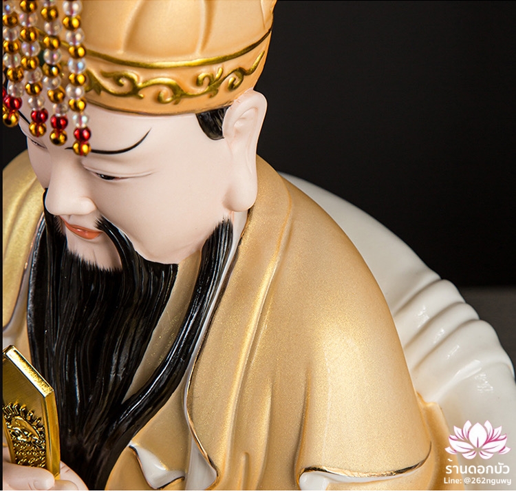 เง็กเซียนฮ่องเต้ หยกอ๋องส่องเต่ และพระนางซีหวังหมู่ กิมบ้อเนี่ยเนี้ย ประทับนั่งบัลลังก์มังกร ขนาด 12/14/16 นิ้ว