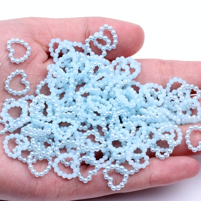 SKU-00917 มุกร้อยหัวใจโทนสีเดียว (25 อัน)