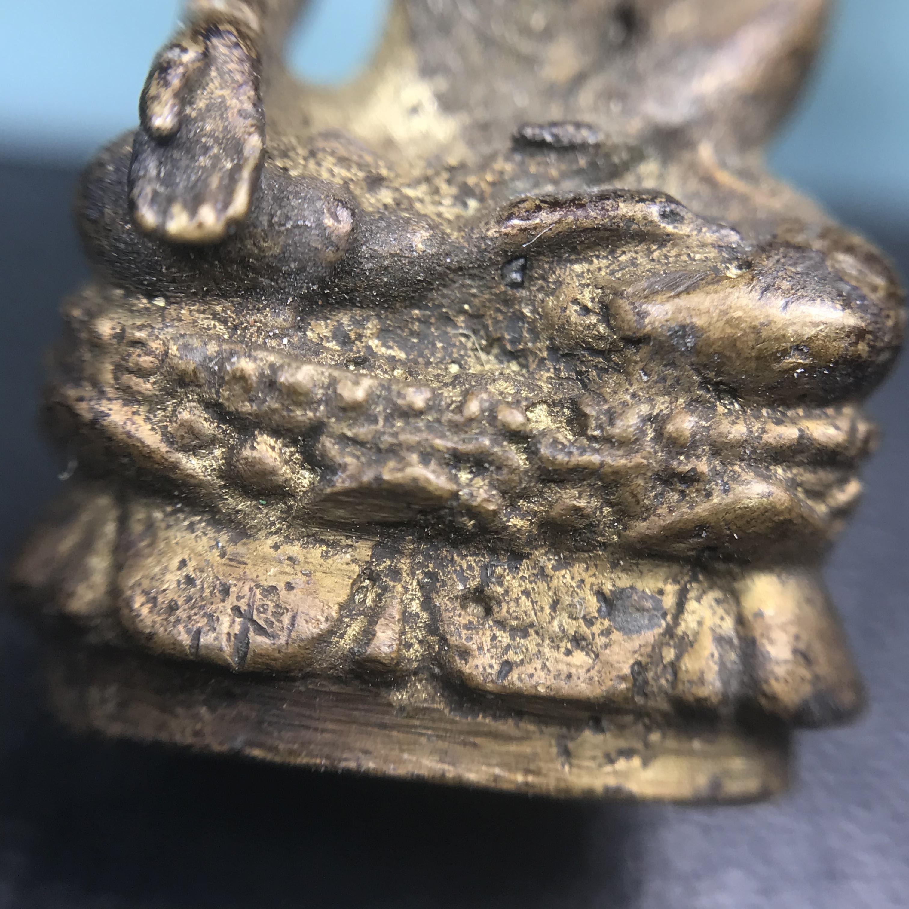 พระกริ่งไพรีพินาศ วัดบวรนิเวศ ปี2530 เนื้อทองผสม ที่ระลึกครบรอบ30ปี ธนาคารทหารไทย (มีส่วนผสมของชนวนเก่าของไพรีพินาศรุ่นแรก)อานุภาพยิ่งใหญ่ กำราบศัตรูพ่ายสิ้น พระไพรีพินาศ