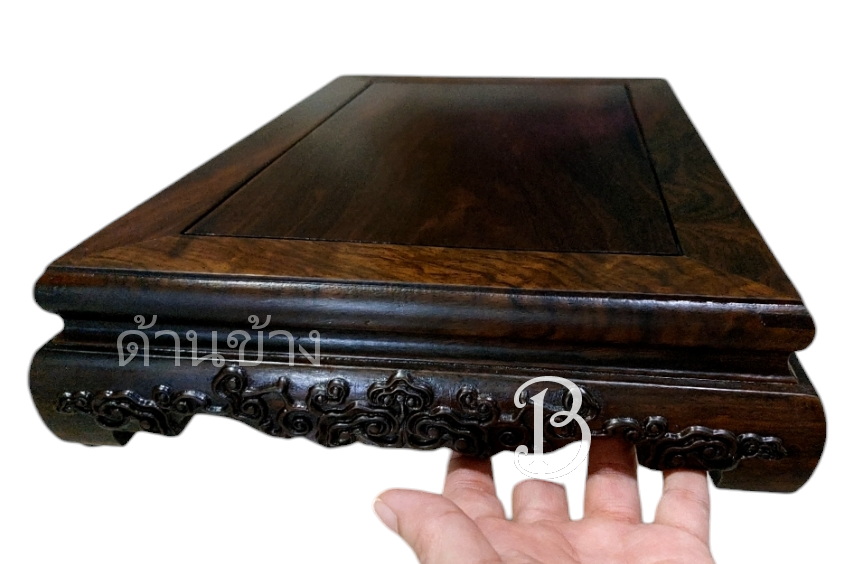 กี๋หรือฐานไม้ สี่เหลี่ยมผืนผ้า ลายเมฆ-BPT051-