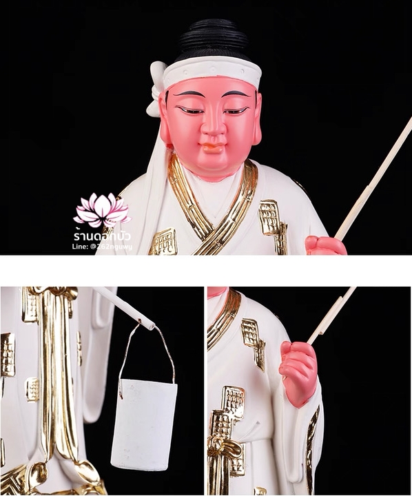 ฮ่าวจื่อเอี๊ย เทพกตัญญู เทพเจ้าแห่งโชคลาภสายนรก งานเรซิ่น ขนาด 12/16/24 นิ้ว
