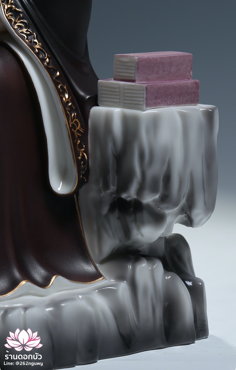 อ๋องโบ้เหนียวเหนียว กิมบ้อหงวนกุน หรือซีหวังหมู่ ปางประทับนั่งบัลลังก์บนภูเขาไท้ซาน ขนาด 12 นิ้ว