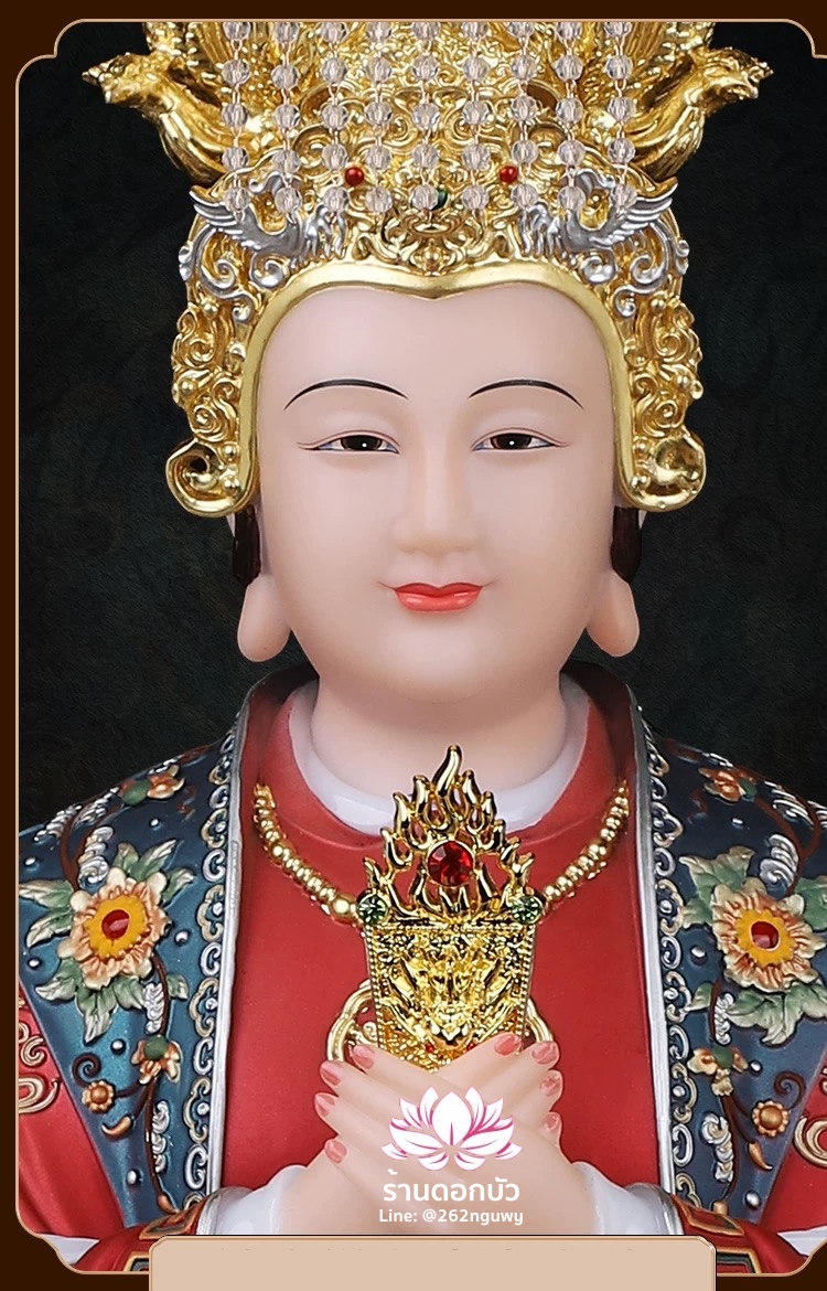 หม่าโจ้ว ม่าจ้อโป๋ เทียนส่งเซ่งโบ้ เทียนโหวเซี่ยบ้อ งานหินอ่อนคุณภาพสูง ขนาด 12/16/19/26 นิ้ว