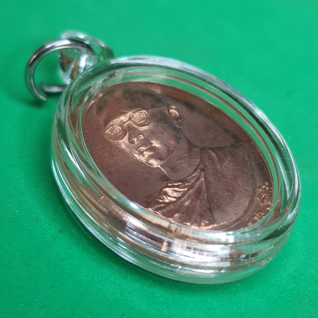 ของที่ระลึก เหรียญทรงผนวช เนื้อทองแดงเพิร์ท จี้เหรียญ ของแท้