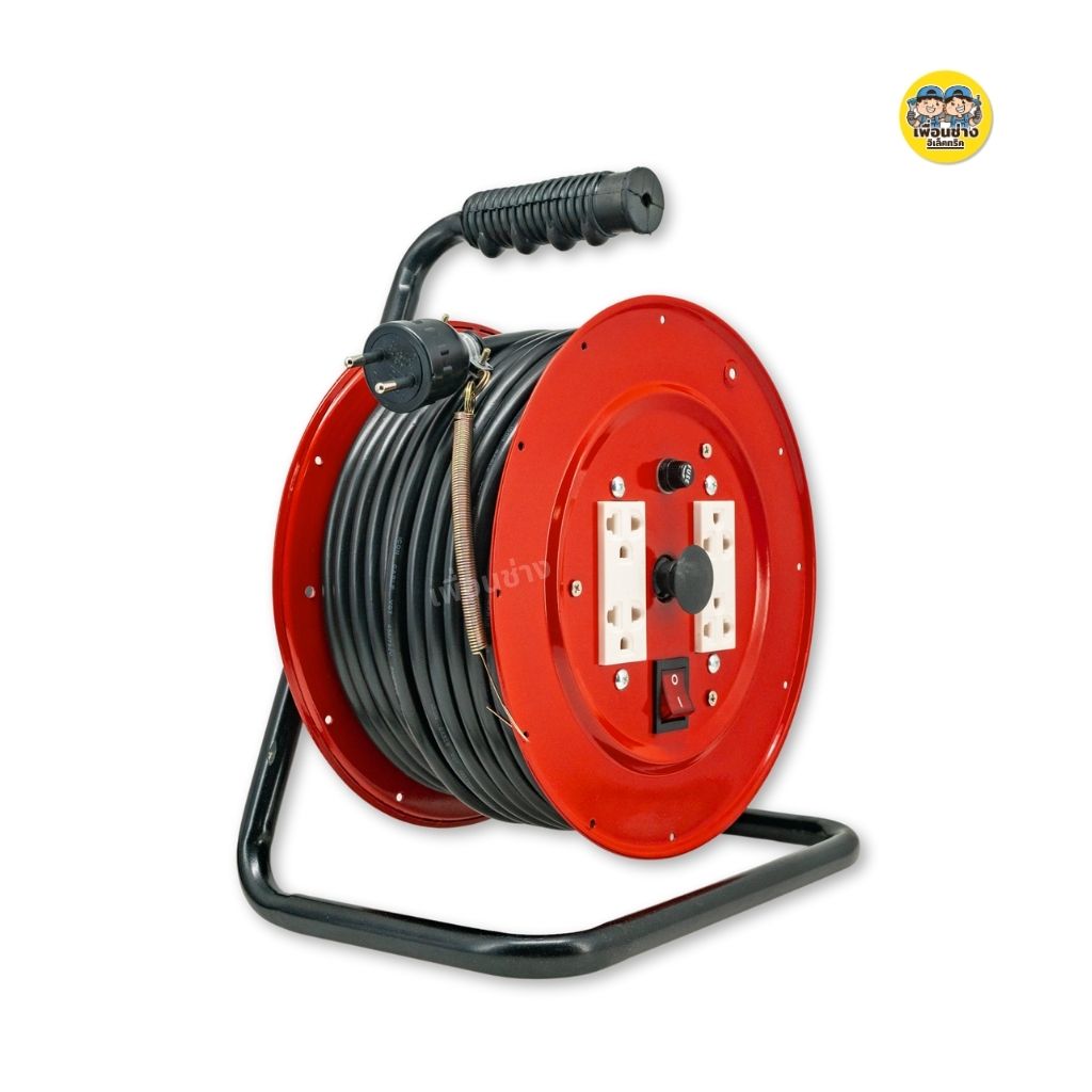 **สวิตซ์** JPS ล้อเก็บสายไฟ พร้อมสายไฟ และแบบล้อเปล่า VCT ยาว 20,30 เมตร ปลั๊กพ่วง