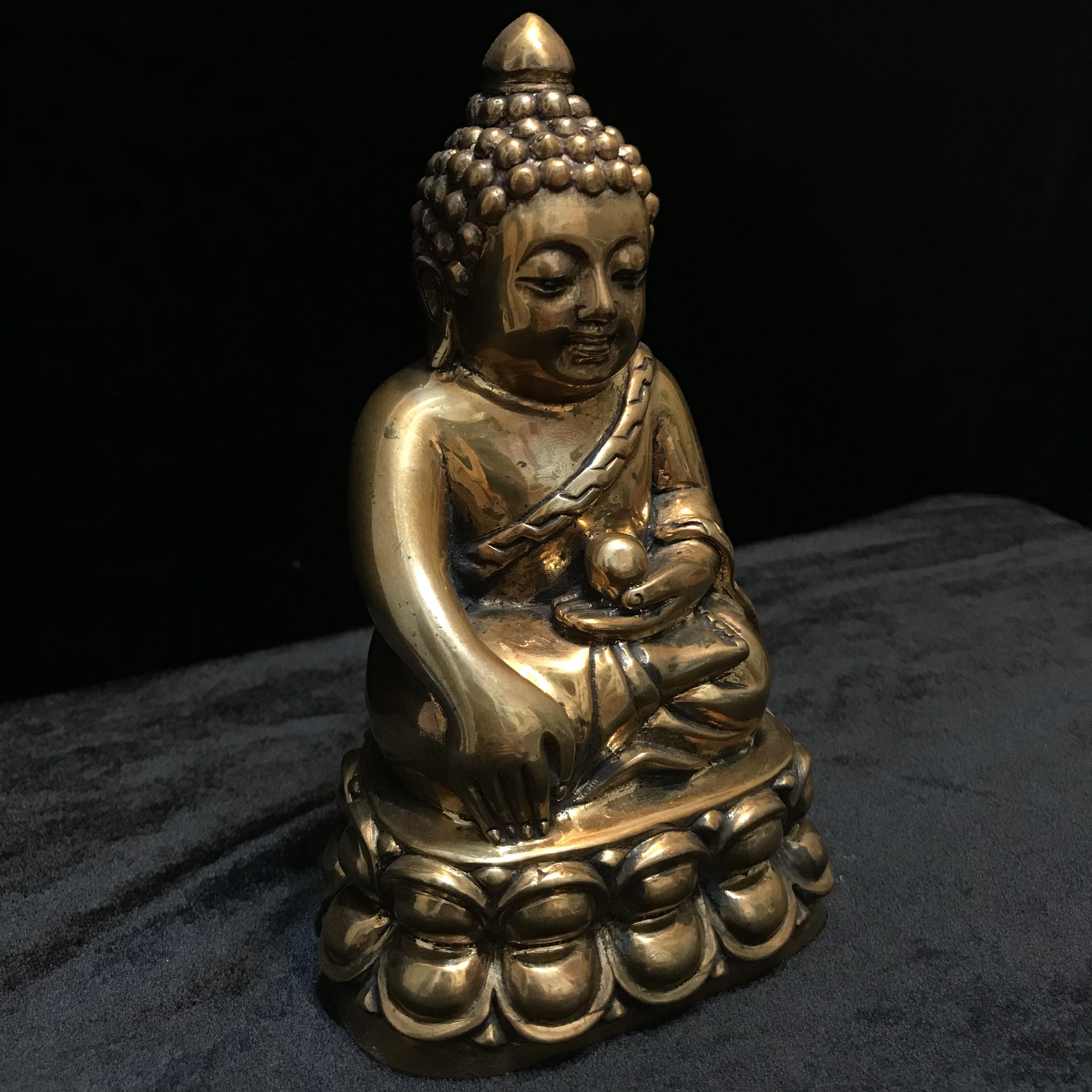 พระบูชาพุทธอุดมสมบูรณ์ (พระปุ้มปุ้ย) เนื้อสัมฤทธิ์ ขนาดหน้าตัก 3 นิ้ว ปี2535(รุ่นแรก)(1ใน1000องค์)