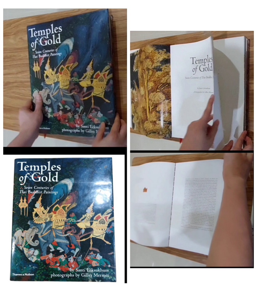 หนังสือมือสองสภาพตามรูป: Temples of Gold /Seven Centuries of Thai Buddhist Paintings