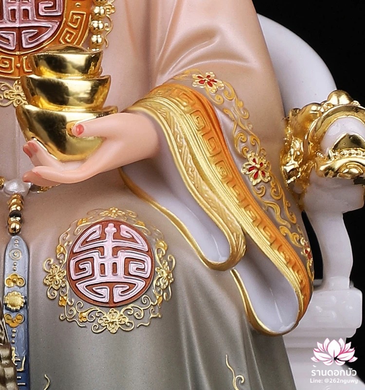 แปะกงแปะม่า ปุนเถ้ากงปุนเถ้าม่า เทพเจ้าที่จีน ประทับนั่งบัลลังก์มังกรคาบแก้ว งานหินอ่อนคุณภาพสูง ขนาด 12/16/19/26 นิ้ว