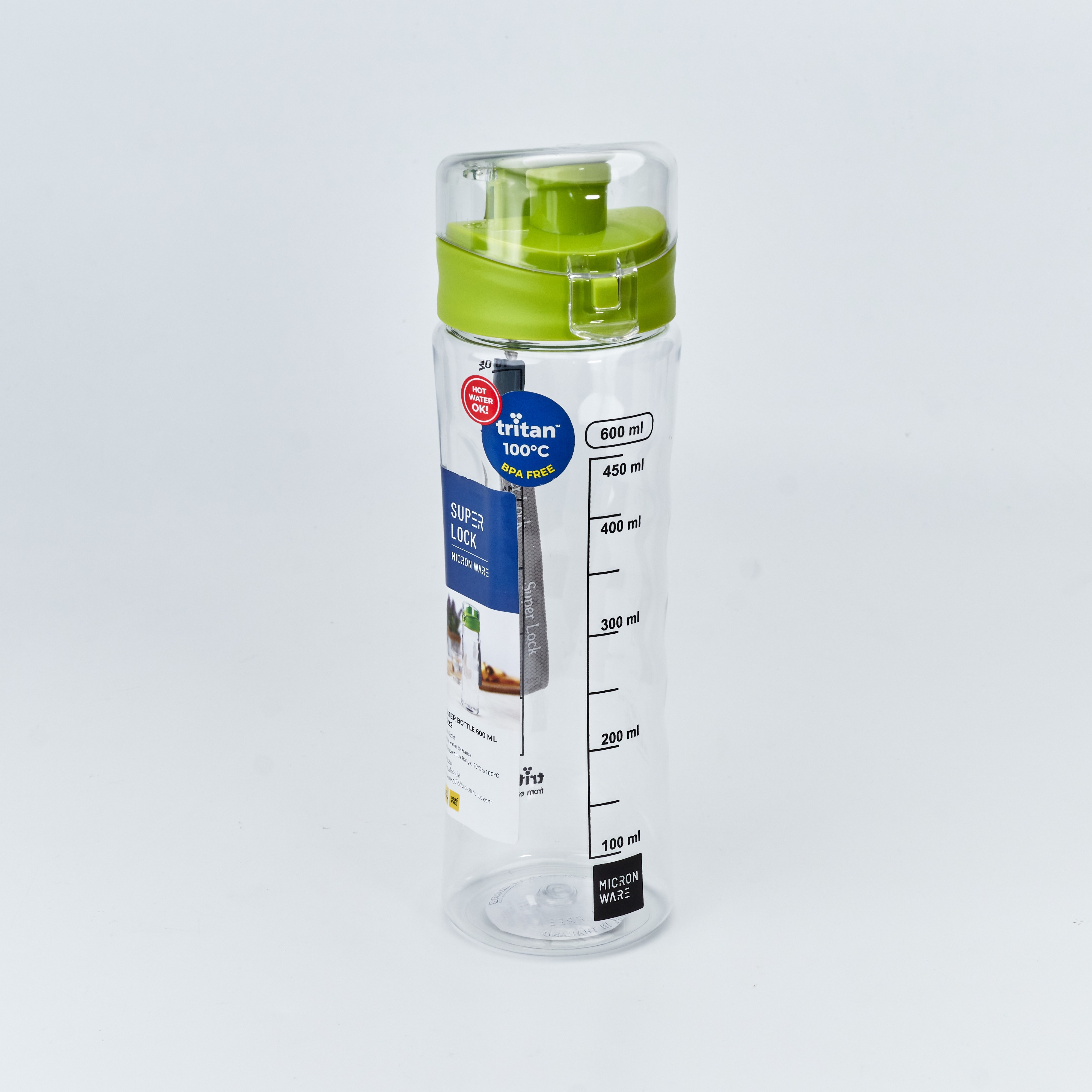 ขวดน้ำ Super Lock รุ่น 5232 ความจุ 600 มล BPA Free ใส่น้ำร้อนได้ ฝาไม่รั่วซึม