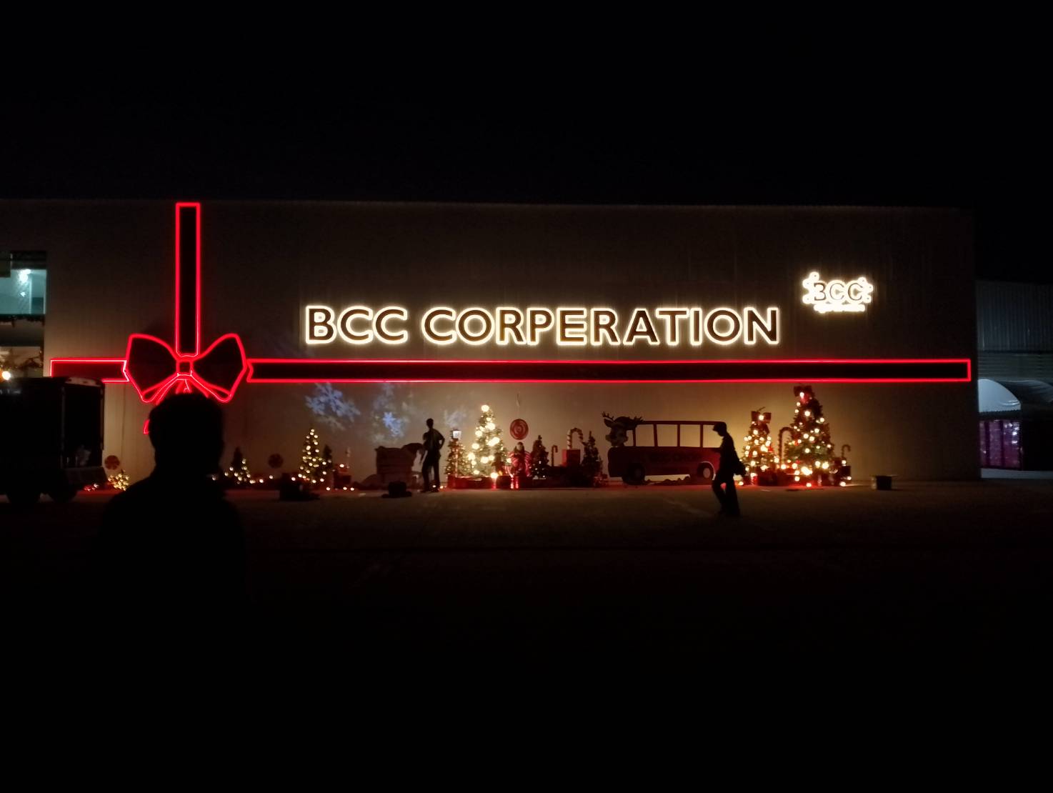 ป้ายตกเเต่ง '' BCC CORPERATION ''