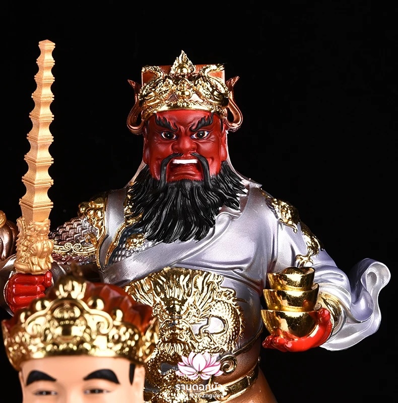 เทพเจ้าไฉ่ชิงเอี๊ย 5 ทิศ อู่ลู่ไฉเสิน อู่ลู่เสิน เทพเจ้าแห่งโชคลาภทั้งห้า งานเรซิ่นพรีเมียม ขนาด 12/16/19/26 นิ้ว