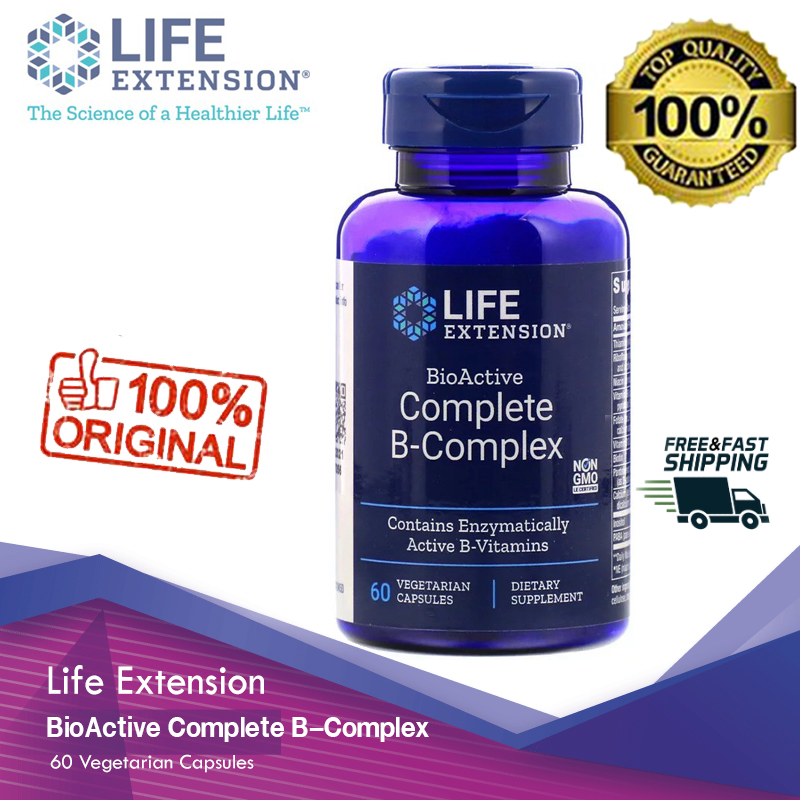 Life Extension, BioActive Complete B-Complex, 60 Vegetarian Capsules